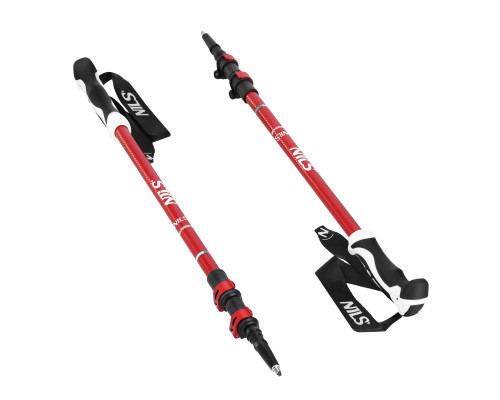 Трекінгові палиці NILS TK8601, червоні