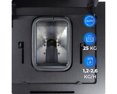 Пелетна піч-камін THUNDER GAREN BLACK 15 кВт