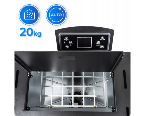 Пелетна піч-камін THUNDER KARMEN BLACK 10 кВт