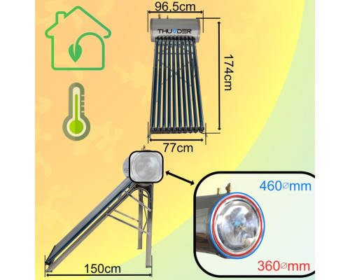 Напірний колектор з баком–100л–THUNDER