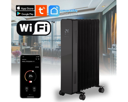 Масляний обігрівач THUNDER SIMPLE-BLACK – 2500Вт Масляний обігрівач THUNDER SIMPLE-BLACK – 2500Вт