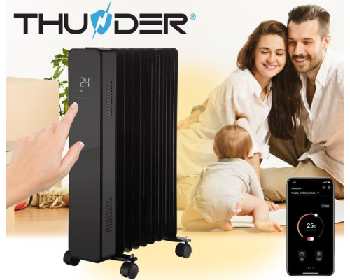 Масляний обігрівач THUNDER SIMPLE-BLACK – 2500Вт Масляний обігрівач THUNDER SIMPLE-BLACK – 2500Вт