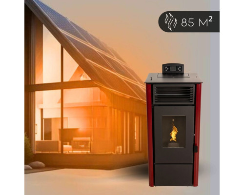 Пелетна піч-камін Thunder Sophia Red 8,1кВт