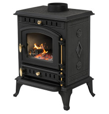 Дров'яна піч-камін чавунна Thunder Mitra 7кВт