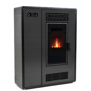 Пелетна піч-камін ARIA BLACK 12 кВт