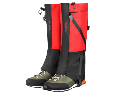 Гамаші туристичні NILS CAMP NC17112, чорно-червоні