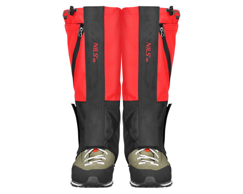 Гамаші туристичні NILS CAMP NC17112, чорно-червоні