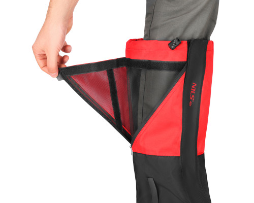 Гамаші туристичні NILS CAMP NC17112, чорно-червоні