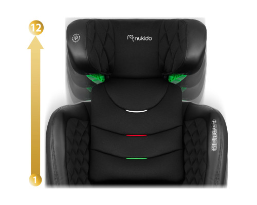 Автокрісло Nukido Louis ISOFIX 15-36 кг, чорне