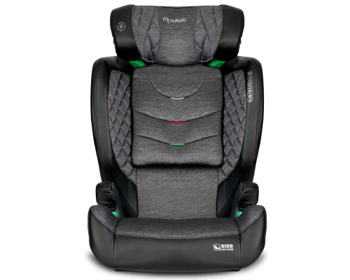 Автокрісло Nukido Louis ISOFIX 15-36 кг, чорно-сіре