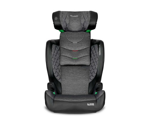 Автокрісло Nukido Louis ISOFIX 15-36 кг, чорно-сіре
