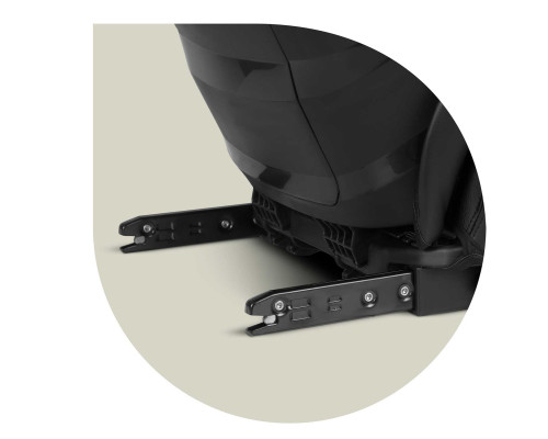 Автокрісло Nukido Louis ISOFIX 15-36 кг, чорно-сіре