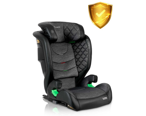 Автокрісло Nukido Louis ISOFIX 15-36 кг, чорно-сіре