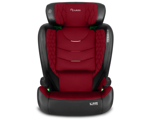 Автокрісло Nukido Louis ISOFIX 15-36 кг, чорно-червоне
