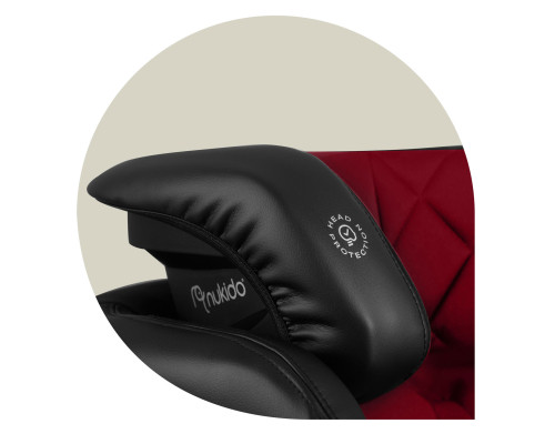Автокрісло Nukido Louis ISOFIX 15-36 кг, чорно-червоне