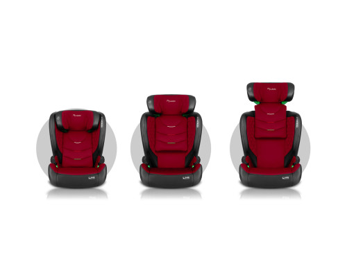 Автокрісло Nukido Louis ISOFIX 15-36 кг, чорно-червоне