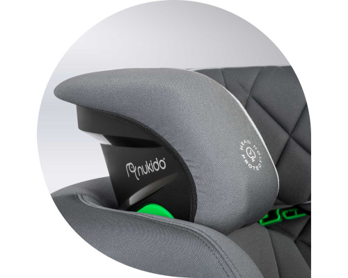 Автокрісло Nukido Louis ISOFIX 15-36 кг, сіре