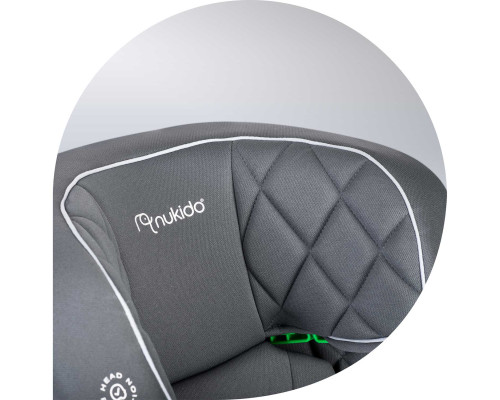 Автокрісло Nukido Louis ISOFIX 15-36 кг, сіре