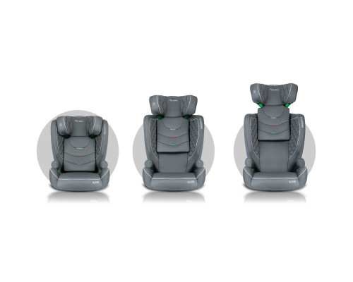 Автокрісло Nukido Louis ISOFIX 15-36 кг, сіре