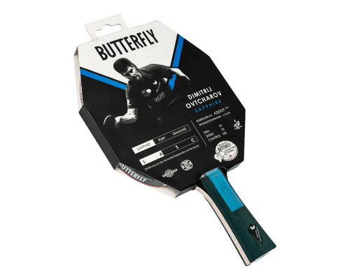 Ракетка для настільного тенісу BUTTERFLY Ovtcharov Sapphire, чорно-червона Ракетка для настільного тенісу BUTTERFLY Ovtcharov Sapphire, чорно-червона