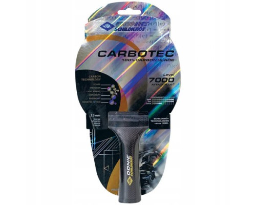 Ракетка для настільного тенісу DONIC CarboTec 7000, чорно-червона