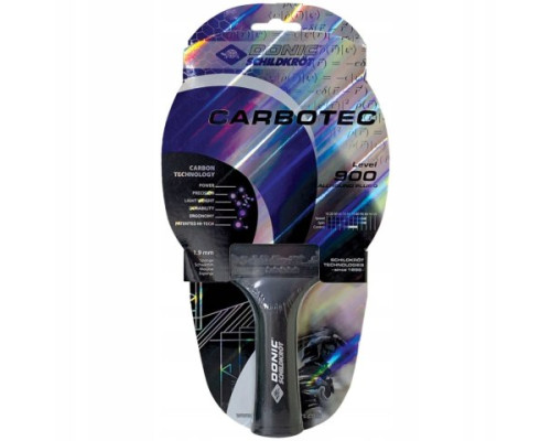 Ракетка для настільного тенісу DONIC CarboTec 900, чорно-червона