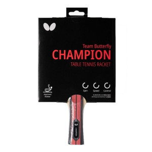 Ракетка для настільного тенісу BUTTERFLY Champion Team, чорно-червона