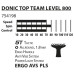 Ракетка для настільного тенісу DONIC TOP TEAM 800, чорна