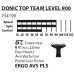 Ракетка для настільного тенісу DONIC TOP TEAM 900, чорна