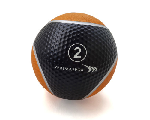 Медичний м'яч YakimaSport 2 кг, чорно-помаранчевий Медичний м'яч YakimaSport 2 кг, чорно-помаранчевий