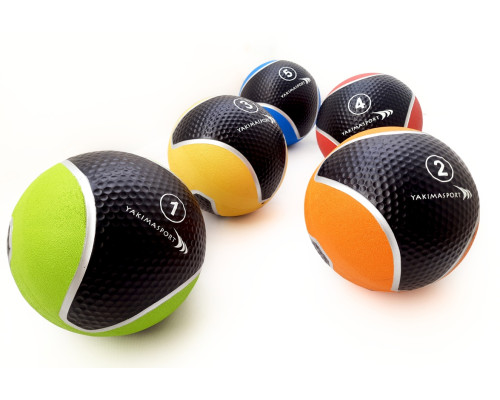 Медичний м'яч YakimaSport 3 кг, чорно-жовтий Медичний м'яч YakimaSport 3 кг, чорно-жовтий