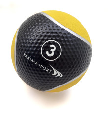Медичний м'яч YakimaSport 3 кг, чорно-жовтий
