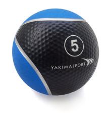 Медичний м'яч YakimaSport 5 кг, чорно-синій