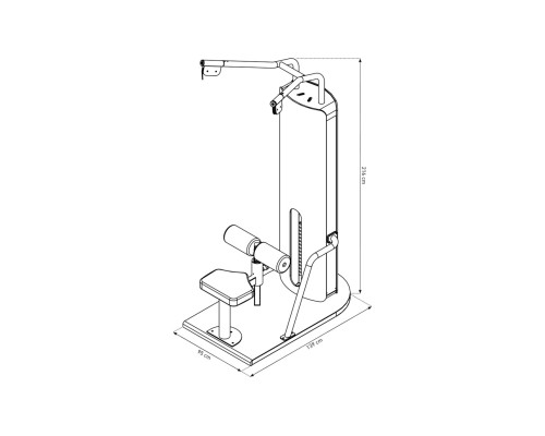 Тренажер для тяги широкого хвату NOHRD StudioLine Lat Pulldown Oak SL-NH-51.251, дуб