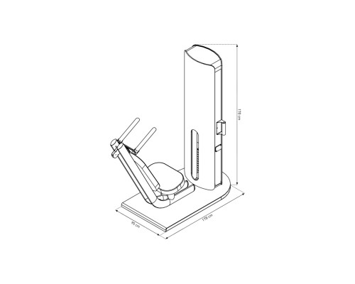 Тренажер для пресу NOHRD StudioLine Abdominal Oak SL-NH-51.311, дуб