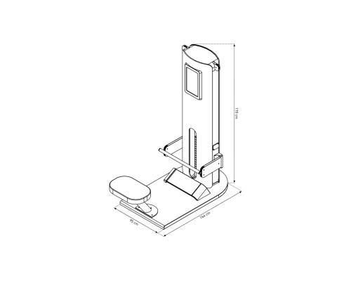 Тренажер для розтягування спини NOHRD StudioLine Back Extension Oak SL-NH-51.371, дуб