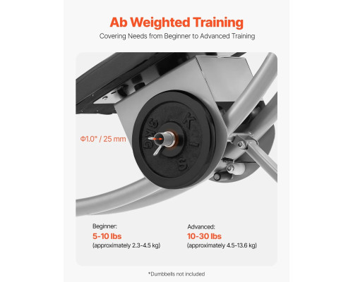 Тренажер для пресу VEVOR YN-388, сірий