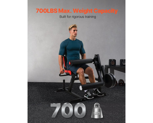 Жим ногами VEVOR UB2903A, чорно-червоний