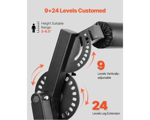 Жим ногами VEVOR UB2903A, чорно-червоний