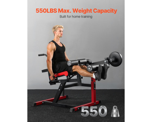 Жим ногами VEVOR UB2914, чорно-червоний