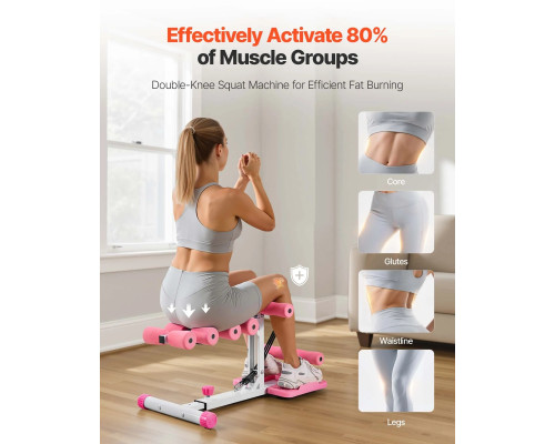 Тренажер для присідання VEVOR, рожевий