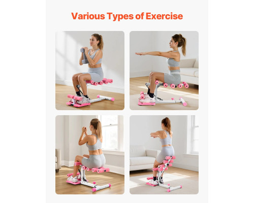 Тренажер для присідання VEVOR, рожевий