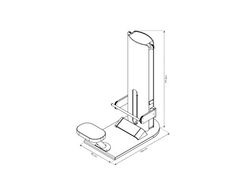 Тренажер для розтягування спини NOHRD StudioLine Back Extension Oak SL-NH-50.341, дуб