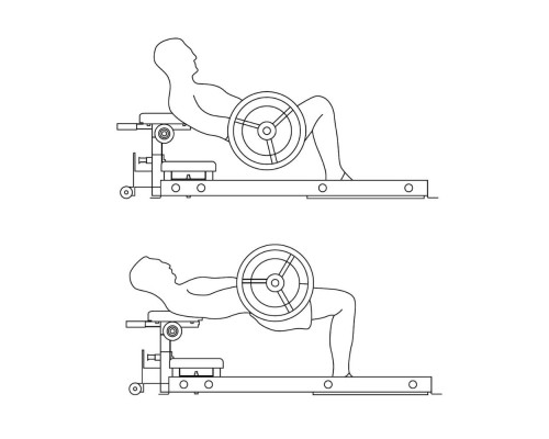 Тренажер для м'язів стегон inSPORTline X-NT HT10 Hip Thrust