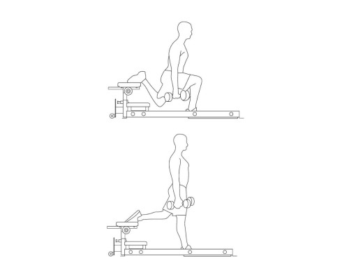 Тренажер для м'язів стегон inSPORTline X-NT HT10 Hip Thrust