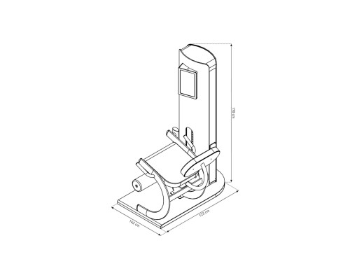 NOHRD StudioLine Leg Extension machine Oak with monitor