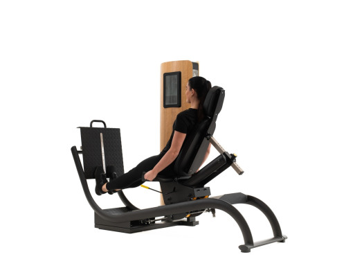 NOHRD StudioLine Leg Press machine Oak with monitor
