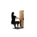 Тренажер для тяги сидячи NOHRD StudioLine Seated Row Oak