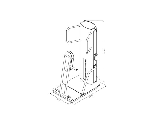 Тренажер для жиму NOHRD StudioLine Chest Press Oak SL-NH-50.311, дуб