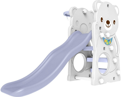 Дитяча гірка 3в1 Ramiz, 131 x 160 x 126 см - фіолетово-біла